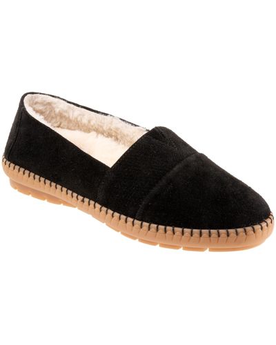 Trotters Ruby Faux Shearling Lined Loafer - Black