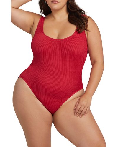 Artesands Kahlo Arte Eco Crinkle A-g Cup One-piece Swimsuit - Red