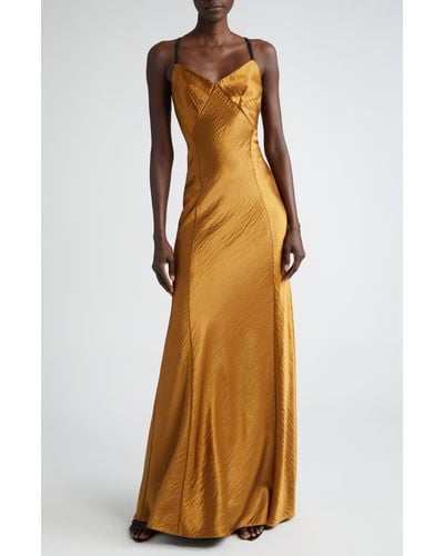 Jason Wu Hammered Satin Gown - Multicolor