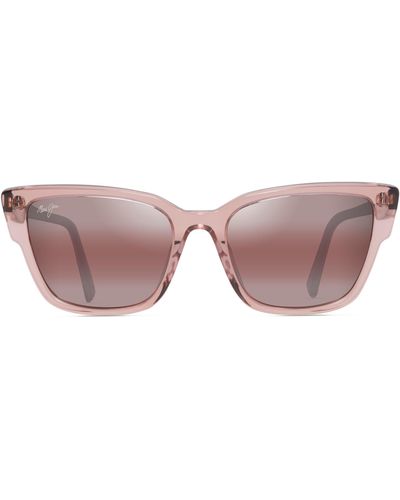 Maui Jim Kou 55mm Polarized Cat Eye Sunglasses - Pink