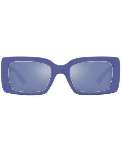 Tory Burch 51mm Rectangular Sunglasses - Blue
