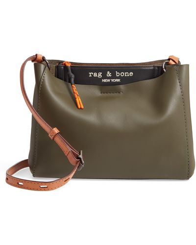 Rag & Bone Passenger Leather Crossbody Bag - Brown