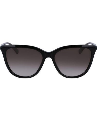 Longchamp Le Pliage 56mm Gradient Tea Cup Sunglasses - Black