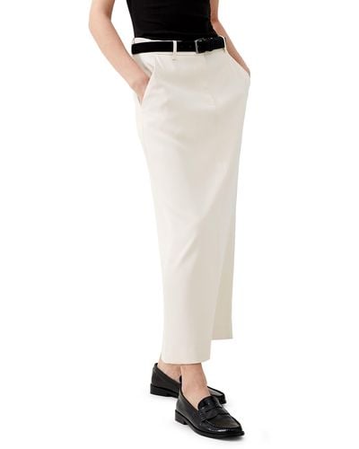 French Connection Harrie Suiting Maxi Skirt - White