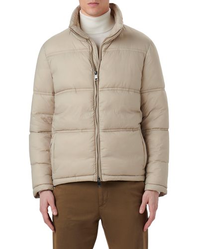 Bugatchi Water Repellent Insulated Puffer Jacket - Natural