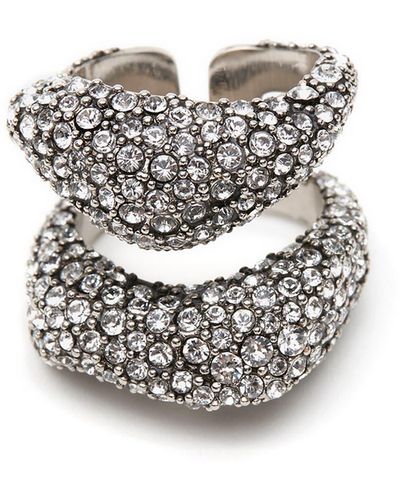 Alexander McQueen Pavé Stacked Ring At Nordstrom - Multicolor
