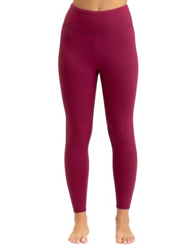 Threads For Thought Claire High Waist 7/8 leggings - Red