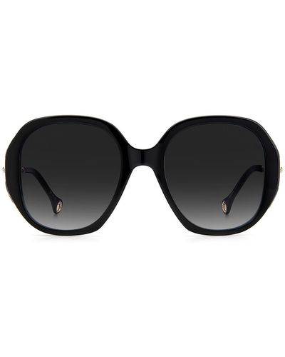 Carolina Herrera Round Sunglasses - Black