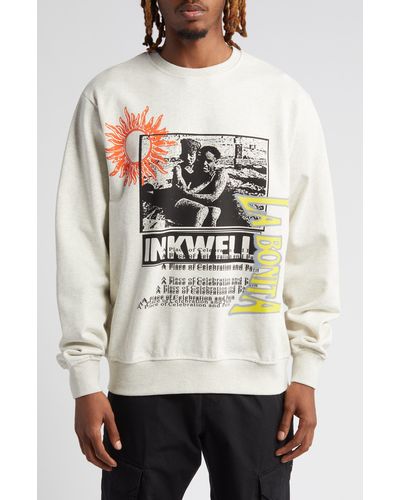 RENOWNED Sunsets At The Inkwell Graphic Sweatshirt - Gray