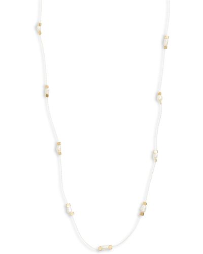 Isshi Desnuda Pearl Station Necklace - White