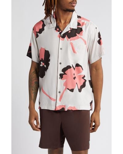 Obey Paper Cuts Floral Camp Shirt - Multicolor
