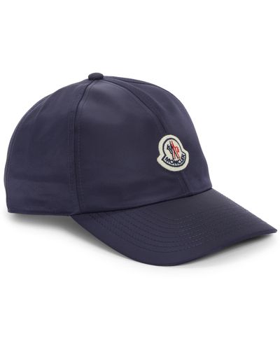 Moncler Logo Patch Adjustable Baseball Cap - Blue
