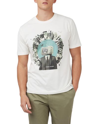 Ben Sherman 2010s Organic Cotton Graphic T-shirt - Gray