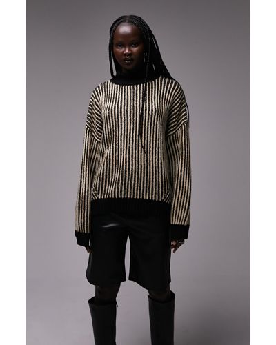 Topshop oversize top turtleneck sweater