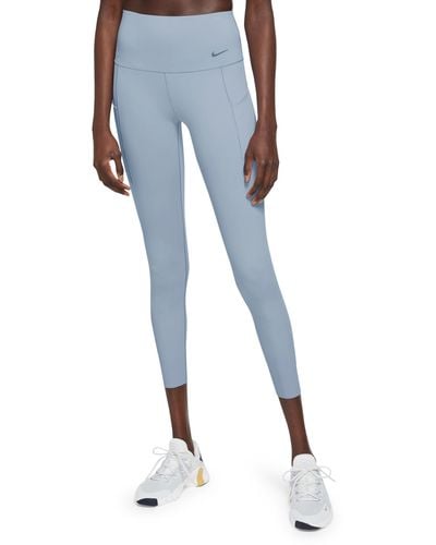 Nike Universa Medium Support High Waist 7/8 leggings - Blue