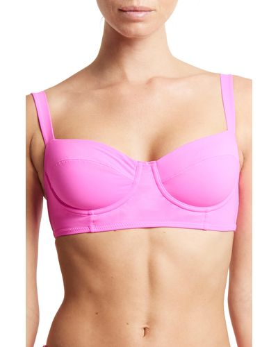 Hanky Panky Balconette Bikini Top - Pink