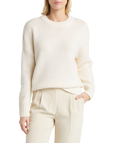 Nordstrom Oversize Wool & Cashmere Sweater - White