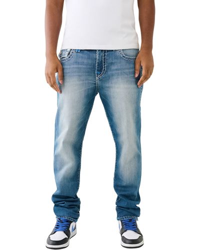 True Religion Rocco Flap Super T Skinny Leg Jeans - Blue