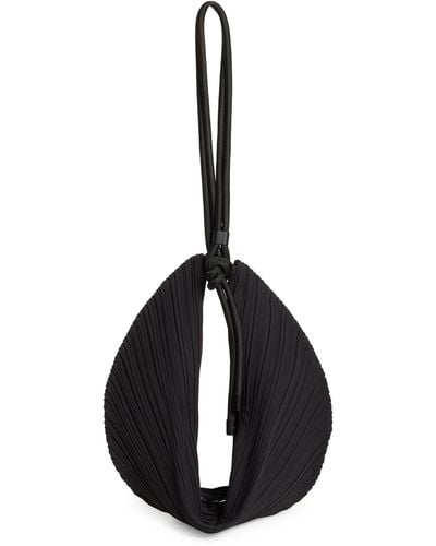 Pleats Please Issey Miyake Leaf Pleats Convertible Handbag - Black