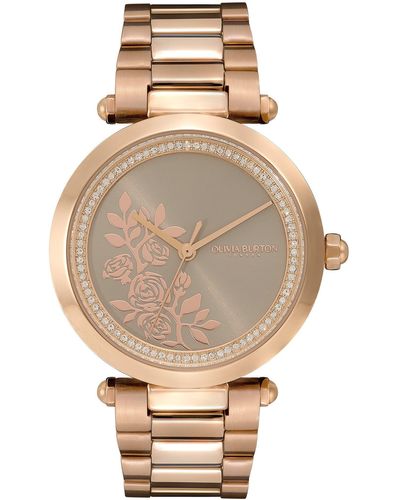 Olivia Burton Signature Florals Bracelet Watch - Natural