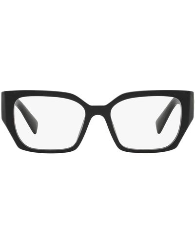 Miu Miu 54mm Rectangular Optical Glasses - Black