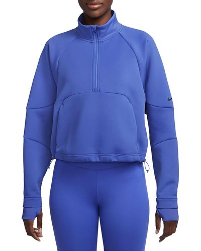 Nike Dri-fit Prima Half Zip Pullover - Blue