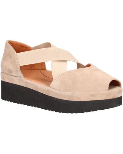 L'amour Des Pieds Alessio Open Toe Wedge - Gray