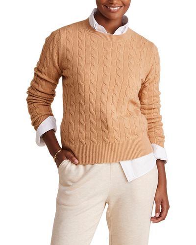 Vineyard Vines Cable Stitch Cashmere Sweater - Multicolor