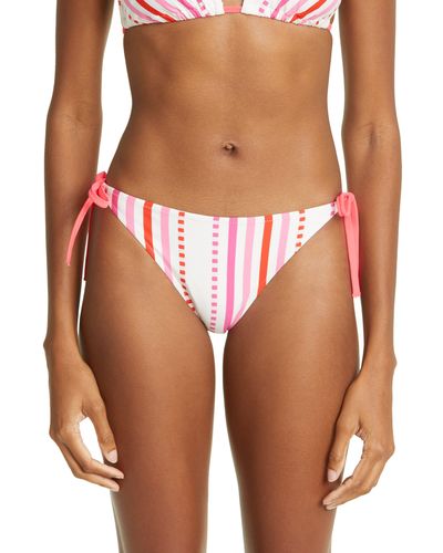 lemlem Eshe String Bikini Bottoms - Pink