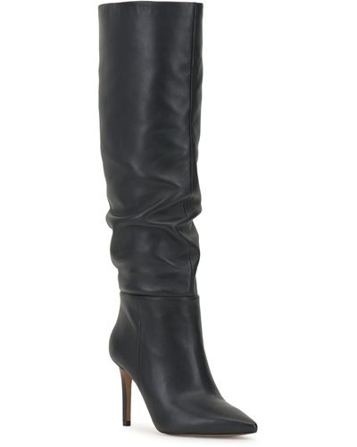 Vince Camuto Kashleigh Pointed Toe Knee High Boot - Black