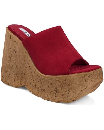 Zigi Zhamira Platform Wedge Sandal - Red