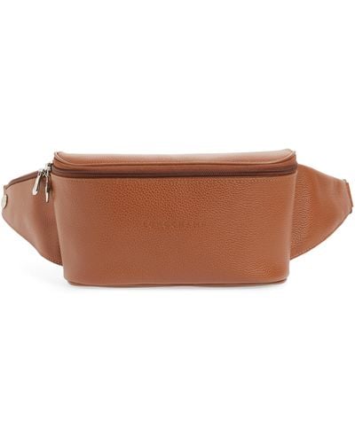 Longchamp Le Foulonné Leather Belt Bag - Brown