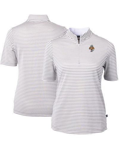 Cutter & Buck Tennessee Volunteers Vault Drytec Virtue Eco Pique Stripe Recycled Top At Nordstrom - Blue