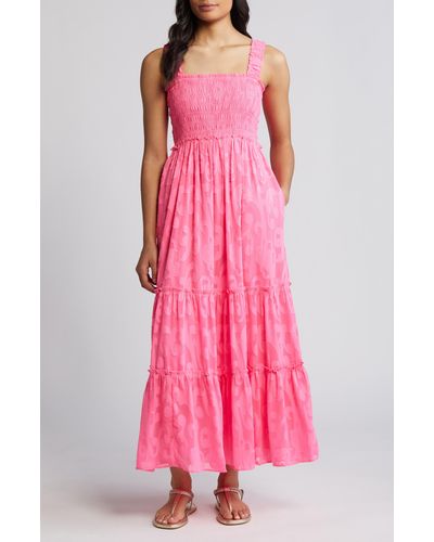 Lilly Pulitzer Lilly Pulitzer Hadley Smocked Maxi Dress - Pink