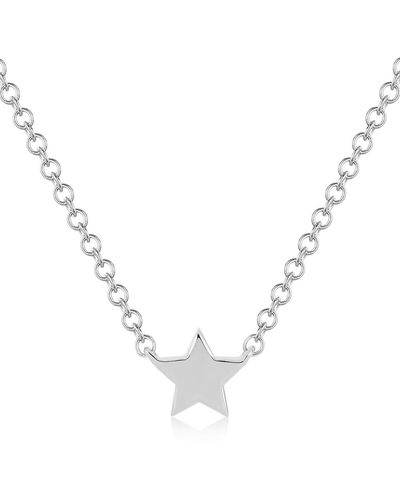 EF Collection Baby Star Pendant Necklace - Blue