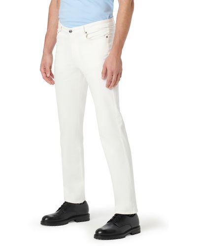 Bugatchi Preston Straight Leg Five Pocket Pants - White