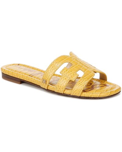 Sam Edelman Bay Cutout Slide Sandal - Wide Width Available - Yellow