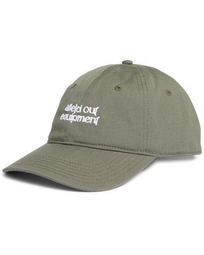 Afield Out Embroidered Logo Equipment Baseball Cap - Green