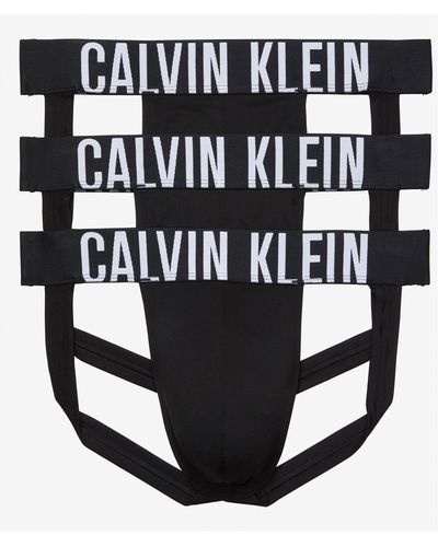 Calvin Klein 3-pack Performance Microfiber Jockstraps - Black