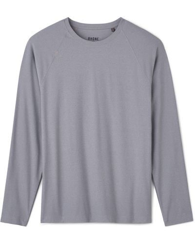 Rhone Reign Long Sleeve T-shirt - Gray