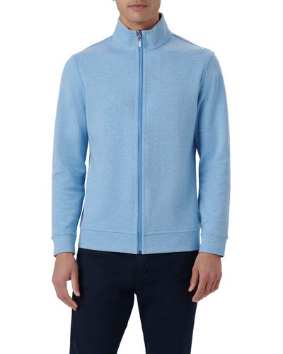 Bugatchi Reversible Knit Jacket - Blue