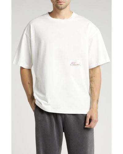 Elwood Core Oversize Graphic T-shirt - White