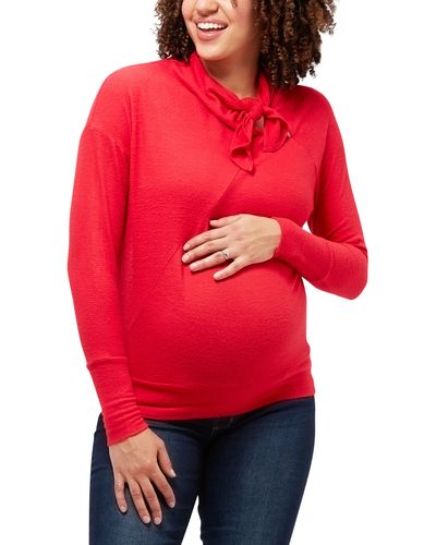 Nom Maternity Lou Maternity Sweater - Red