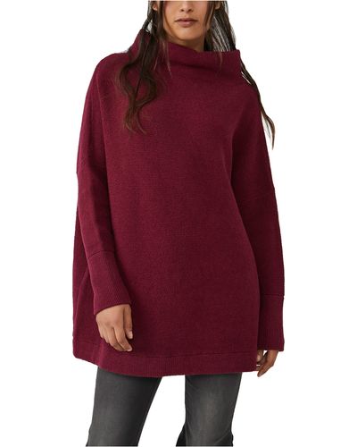 Free People Ottoman Slouchy Tunic - Red