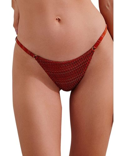 ViX Rafa Mesh Bikini Bottoms - Red