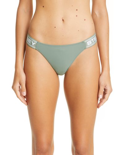 Stella McCartney Sporty Logo Bikini Bottoms - Green