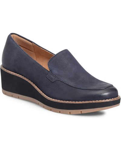 Comfortiva Farland Wedge Loafer - Blue