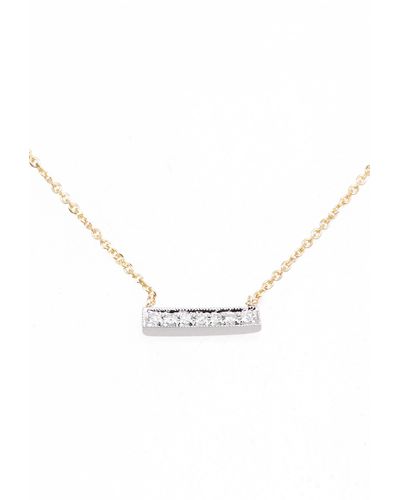 Dana Rebecca 'sylvie Rose' Diamond Bar Pendant Necklace - White