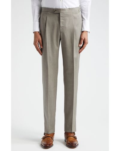 Thom Sweeney Unstructured Wool & Silk Suit - Gray