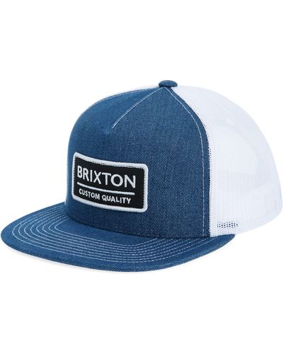 Brixton Palmer Trucker Hat - Blue
